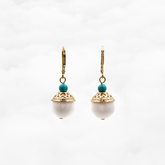 Серьги-подвески из бисера «Царство мира»